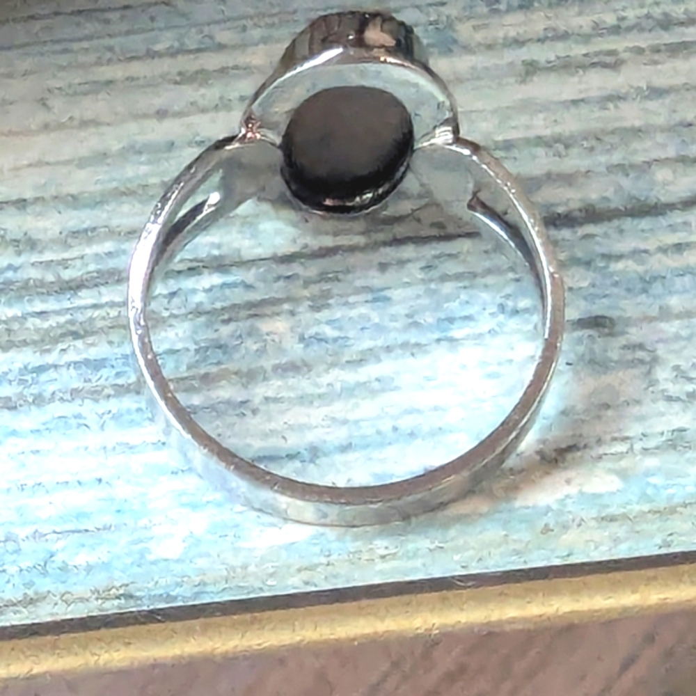 Vintage "Sarah Coventry" Cameo Sterling Marked Ring & Pendant Set - Picture 2 of 7